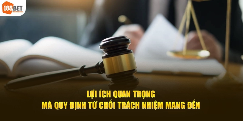 Lợi ích quan trọng mà quy định từ chối trách nhiệm mang đến 