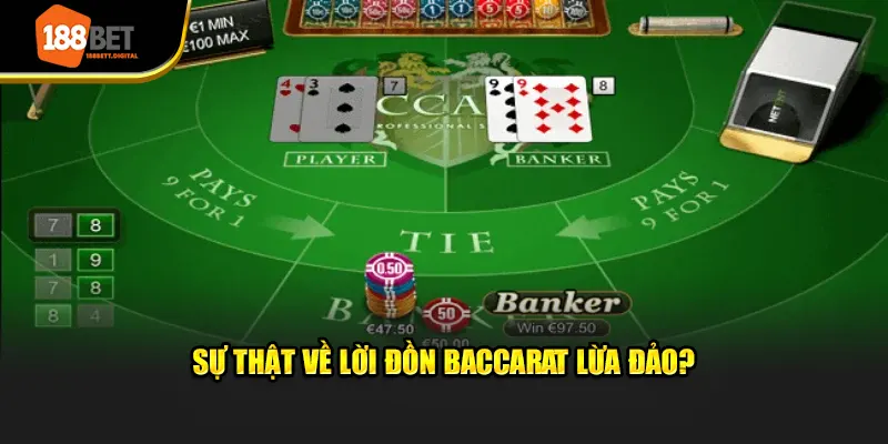 Sự thật về lời đồn baccarat lừa đảo?